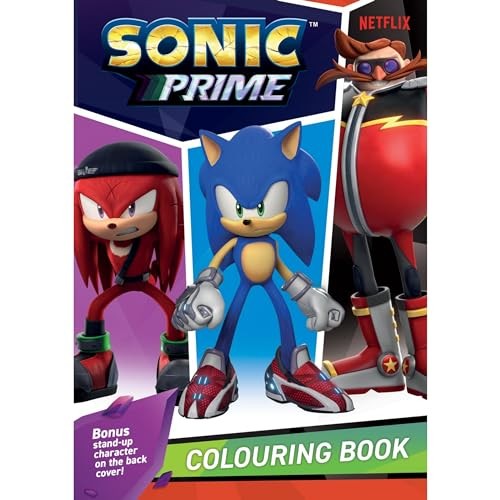 Sonic prime colouring book - colouring,