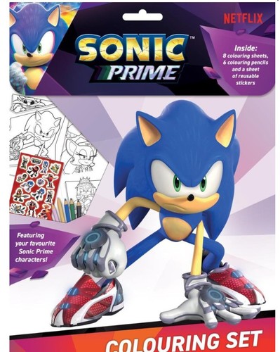 Set colorare sonic prime - da,